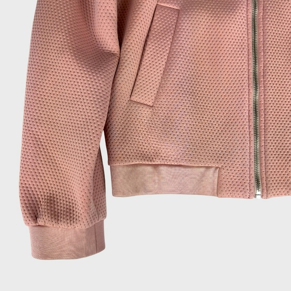 Top Shop Bomber Jacket in Light Pink - Picture 5 of 10